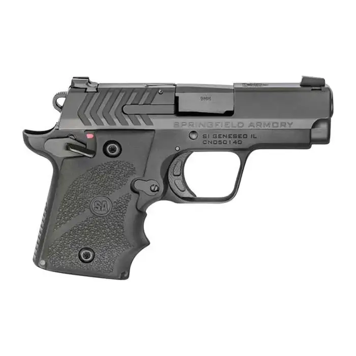 Springfield Armory PG9119H 911 9mm Luger 2.70" 6+1 7+1 Black Hardcoat Anodized Black Wraparound Rubber Grip