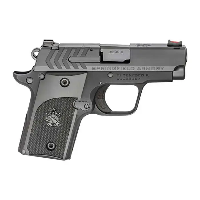 Springfield Armory PG9108 911 Alpha 380 ACP 2.70" 6+1 Black Hardcoat Anodized Crossed Cannon Black Polymer Grip