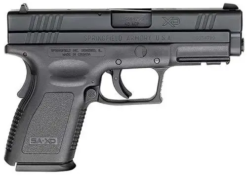 Springfield Armory XD9645 XD Compact *CA Compliant 45 ACP 4" 10+1 Black Black Polymer Grip