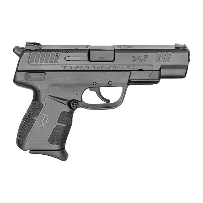 Springfield Armory XDE9459B XD-E 9mm Luger 4.50" 9+1 8+1 Black Enhanced Textured Black Polymer Grip