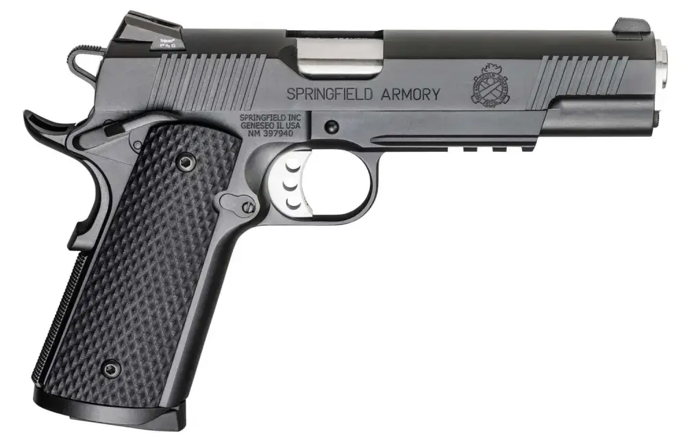 Springfield Armory PX9105LL18 1911 Loaded Operator 45 ACP 5" 8+1 Black Armory Kote Black G10 Grip