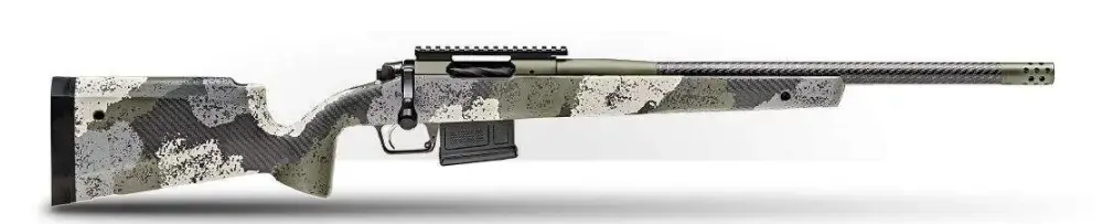 Springfield Armory BAW9206CMCFG 2020 WayPoint 6mm Creedmoor 5+1 20" CF Evergreen Camo Hybrid Profile w/M-LOK Stock Mil-Spec Green Cerakote Right Hand