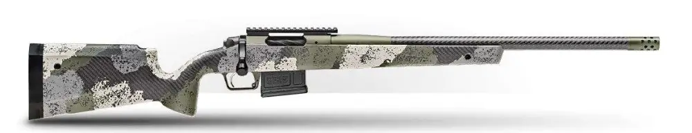 Springfield Armory BAW92265CMCFG 2020 WayPoint 6.5 Creedmoor 5+1 22" CF Evergreen Camo Hybrid Profile w/M-LOK Stock Mil-Spec Green Cerakote Right Hand