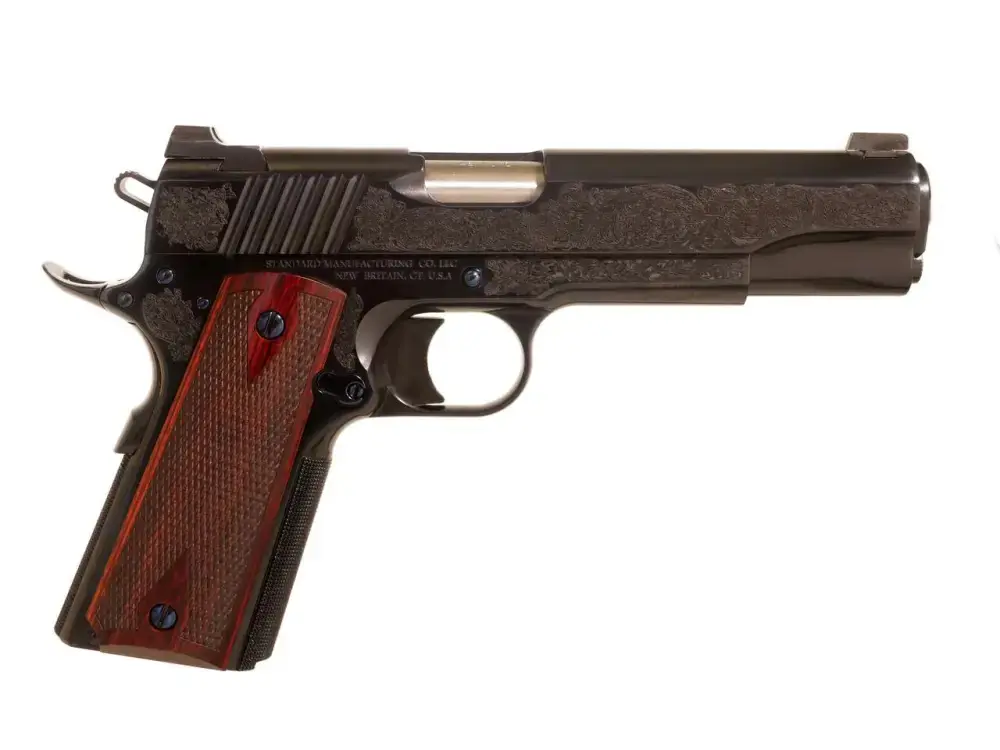 STD MANF 1911 45ACP 5" BLUE W/#1 ENG