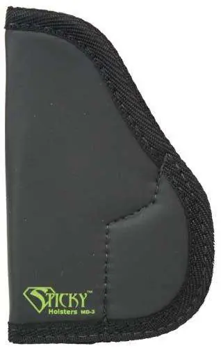 Sticky Holsters MD3 MD-3 Walther PPK Latex Free Synthetic Rubber Black w/Green Logo