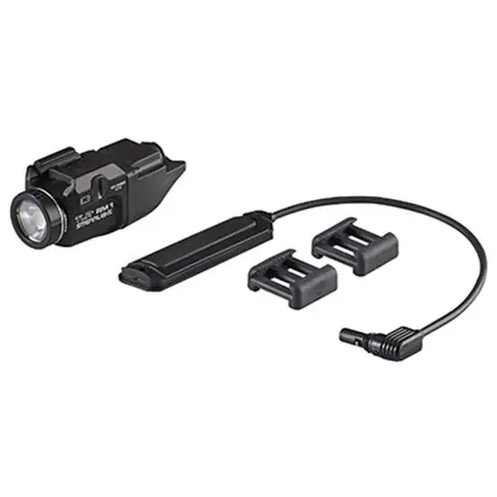 Streamlight 69440 TLR RM 1 with Remote Pressure Switch White 500 Lumens CR123A Lithium Battery Black Aluminum