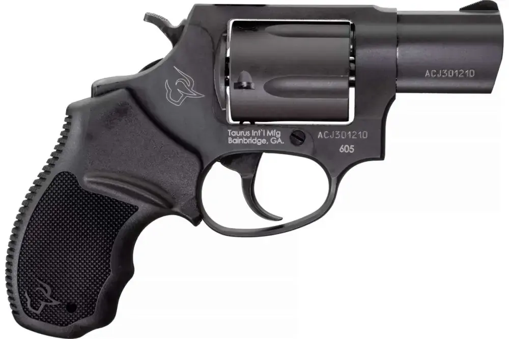 Taurus 2605021 605 Single/Double 357 Magnum 2" 5 FS Black Rubber Blued