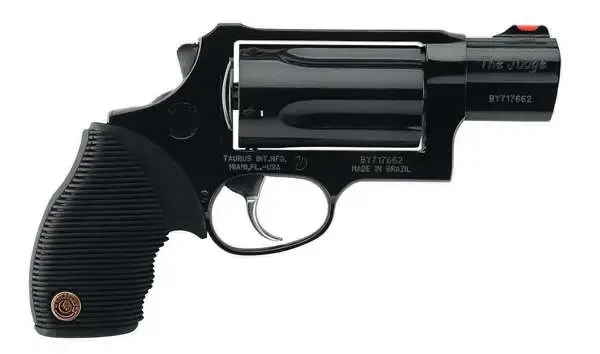 Taurus 2441031TC Judge Public Defender 45 Colt (LC)/410 Gauge 5 2.50" Blued Black Ribber Grip Fiber Optic Front Sight