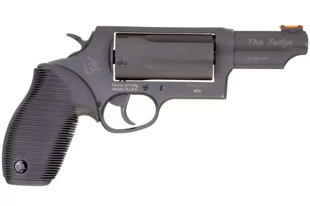 Taurus 2441031MAG Judge Magnum 45 Colt (LC)/410 Gauge 5 3" Black Black Ribber Grip Fiber Optic Front Sight