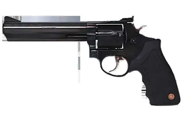 Taurus 2660061 66 Standard Single/Double AS 357 Magnum 6" 7 rd Black Rubber Grip Black