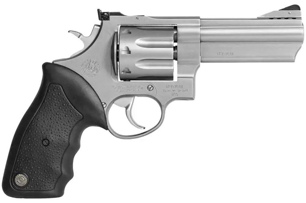 Taurus 2608049 608 Std 357 RemMag 4" Ported 8rd Adj Sight Rubber Grip SS