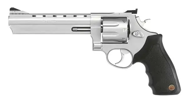 Taurus 2608069 608 Standard 357 Mag 8 Round 6.50" Stainless Black Rubber Grip