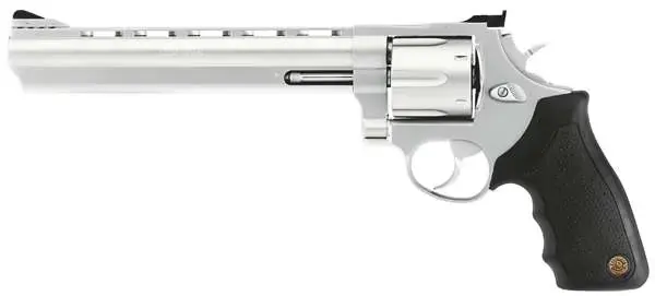 Taurus 2440069 44 Standard 44 Rem Mag 6 Round 6.50" Stainless Black Rubber Grip