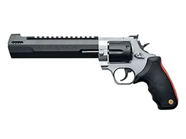 Taurus 2440085RH 44 Raging Hunter 44 Rem Mag 6 Round 8.38" Blued Carbon Steel Stainless Black Rubber Red Cushion Insert Grip