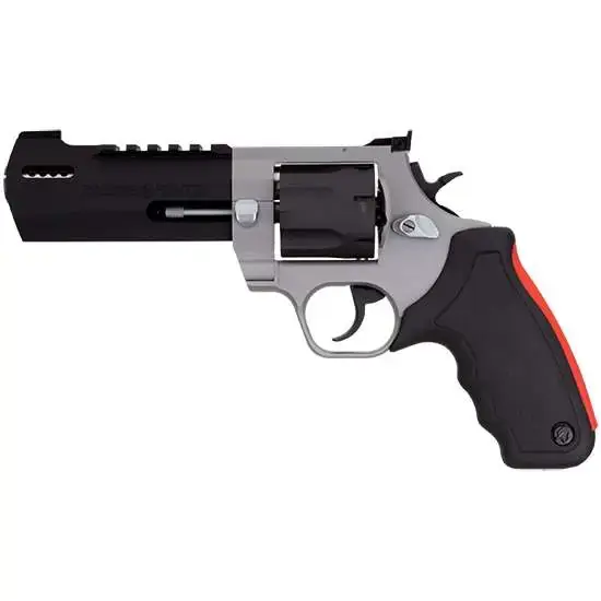 Taurus 2454055RH Raging Hunter Revolver Single/Double 454 Casull 5.13" 5 Round Black Rubber Cushion Insert Grip Stainless