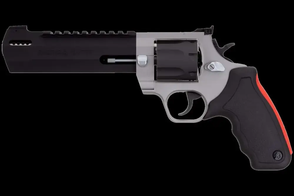 Taurus 2357065RH Raging Hunter Revolver Single/Double 357 Magnum/38 Special 6.75" 7 Rd Black Rubber Cushion Insert Grip Stainless