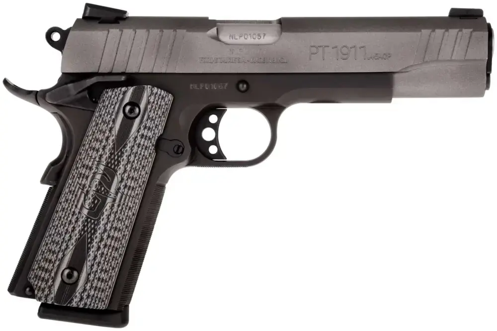 Taurus 1191101GVZ 1911 45 ACP 5" 8+1 Black Gray Cerakote Slide Black VZ G10 Grip