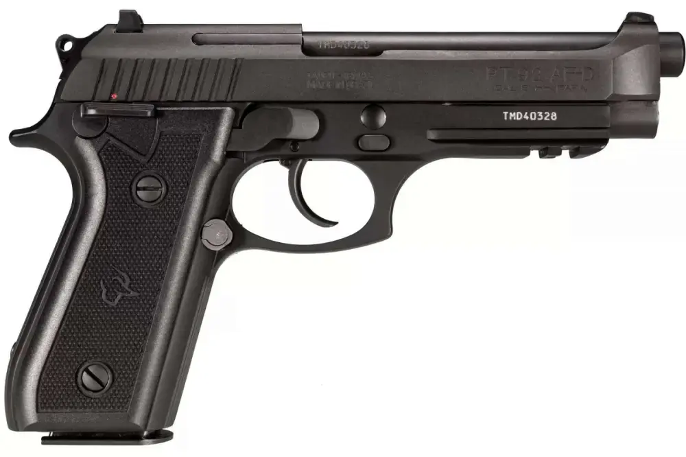Taurus 192015117 92 Standard 9mm Luger 5" 17+1 Blued Black Polymer Grip Fixed Sights Picatinny Rail