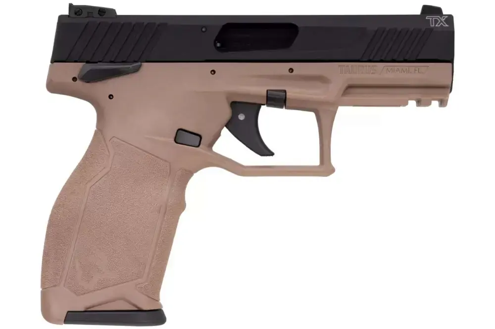 Taurus 1TX22141F TX22 22 LR 4.10" 16+1 MS Black Anodized Aluminum Flat Dark Earth Polymer Grip