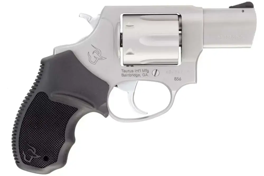 Taurus 285629 856 *CA Compliant 38 Special 6 2" Matte Stainless Steel Black Rubber Grip