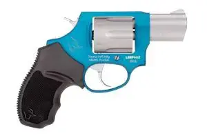 Taurus 2856029ULC09 856 Ultra-Lite 38 Special 6 Round 2" Stainless/Azure, Black Rubber Grip