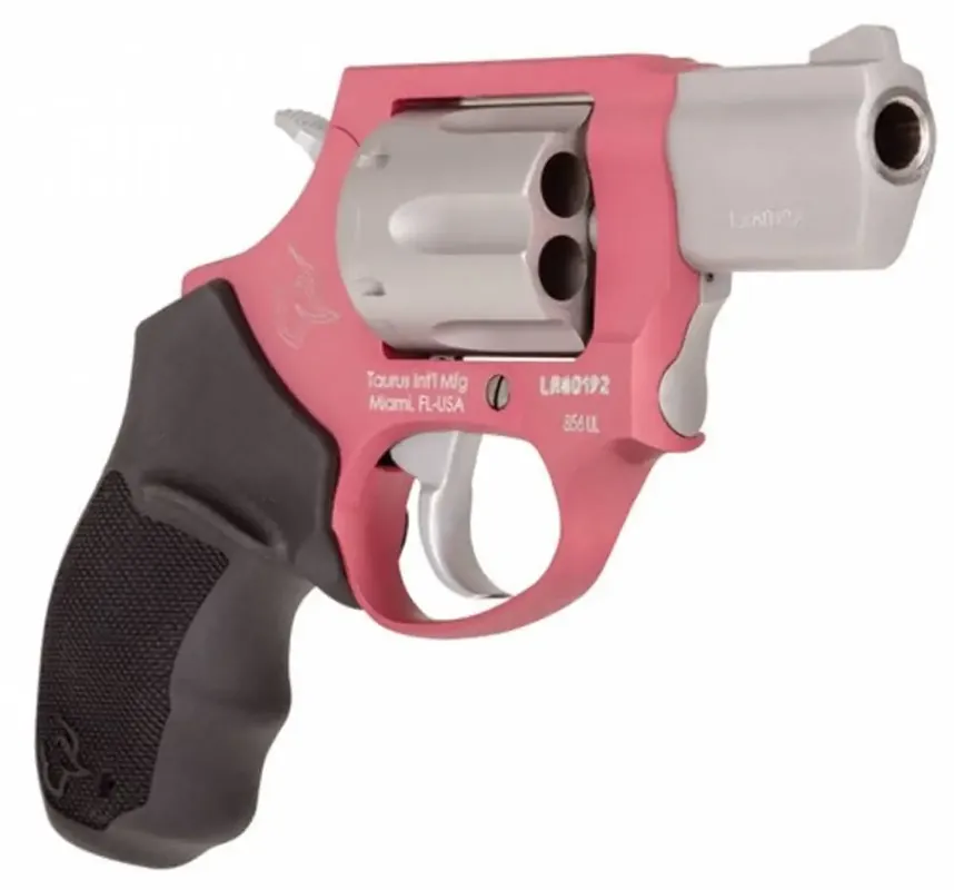 Taurus 2856029ULC10 856 Ultra-Lite 38 Special 6 Round 2" Stainless Steel/Rouge, Black Rubber Grip