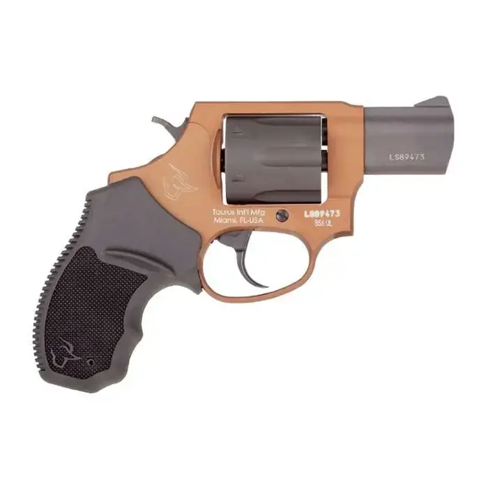 Taurus 2856021ULC12 856 Ultra-Lite 38 Special 6 Round 2" Matte Black/Bronze, Black Rubber Grip
