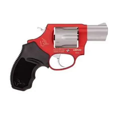 Taurus 2856029ULC13 856 Ultra-Lite 38 Special 6 Round 2" Stainless/Burned Orange, Black Rubber Grip