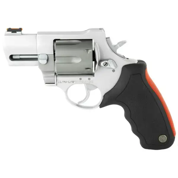 Taurus 2444029ULT 444 UltraLite 44 Rem Mag 6 Round 2.25" Stainless Steel Black Rubber Cushion Insert Grip
