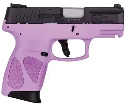 Taurus 1G2C93112LP G2C 9mm Luger 3.25" 12+1 Light Purple Black Carbon Steel Slide Light Purple Polymer Grip