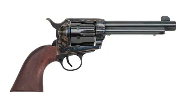 Traditions SAT73003 1873 Single Action Revolver 45 Colt (LC) 6 Round 5.50" Blued Walnut Grip