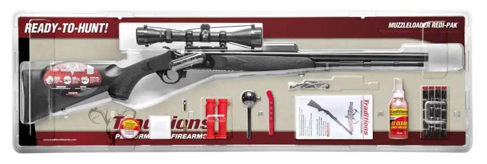 TRAD BUCKSTALKER XT REDI PAK 50CAL 24 BLK SCP