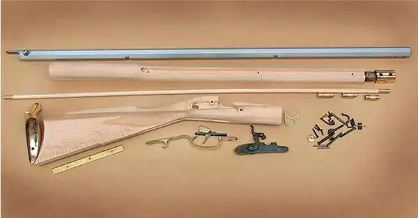 Traditions KRC52206 Kentucky Rifle Kit 33.50" Cap Lock Blued