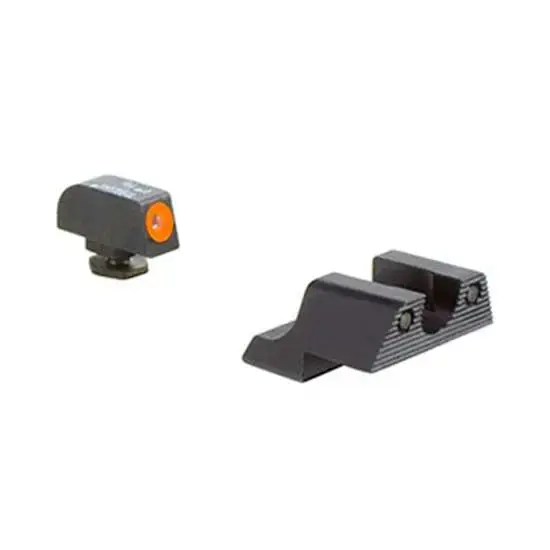 Trijicon 600785 HD Night Sights fits Glock 42 3 Dot Green Tritium w/Orange Outline Front Green Rear Black