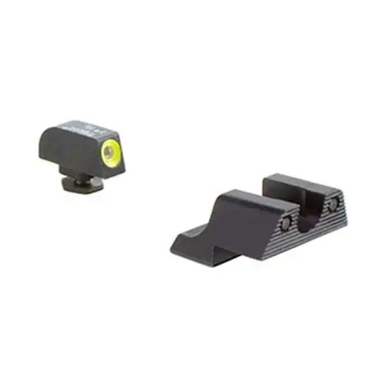 Trijicon 600784 HD Night Sights Fits Glock 42/43 Tritium Green w/Yellow Outline Front Tritium Green Rear