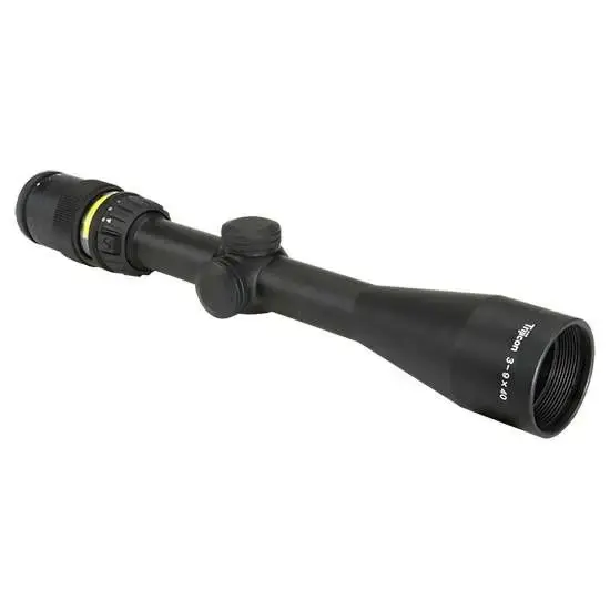 Trijicon 200004 AccuPoint 3-9x 40mm Obj 33.80-11.30 ft @ 100 yds FOV 1" Tube Matte Black Finish Illuminated Amber Mil-Dot Crosshair