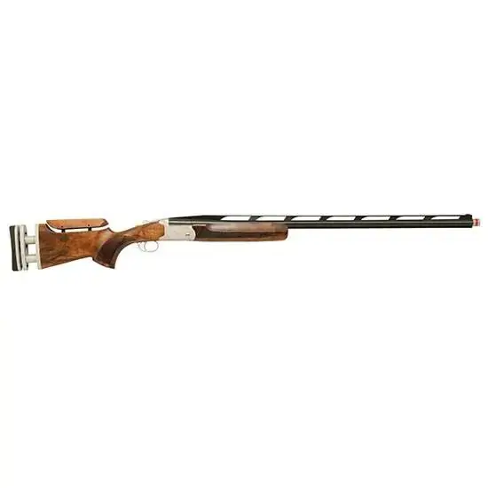 TriStar 35411 TT-15A Mono Trap 12 Gauge 34" 1 Silver Fixed w/Adjustable Comb Stock Walnut Right Hand 3 Extended Choke Tubes
