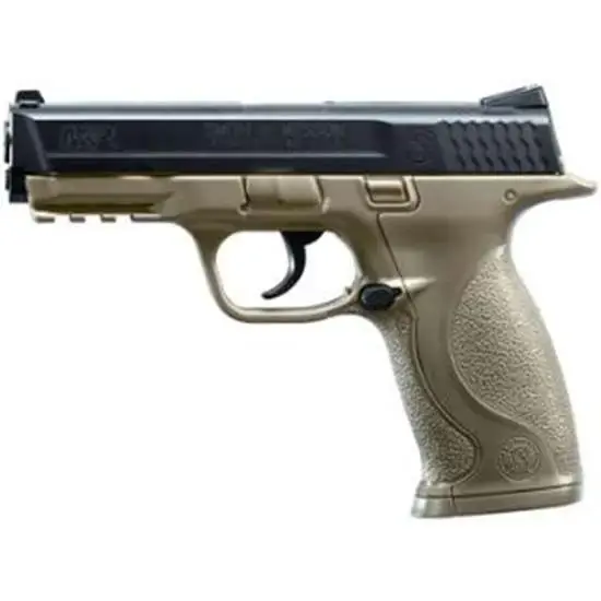 S&W Air Pistol 2255051 S&W M&P CO2 177 BB 19rd Flat Dark Earth Frame Black Slide Flat Dark Earth Polymer Grip