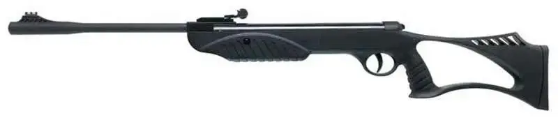 Ruger Air Guns 2244020 Ruger Explorer Youth Spring Piston 177 Pellet 1rd Black Black All Weather Thumbhole Stock