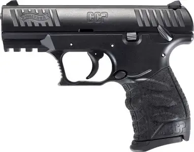 Walther Arms 5080500 CCP M2 9mm Luger 3.54" 8+1 Black Cerakote Black Polymer Grip