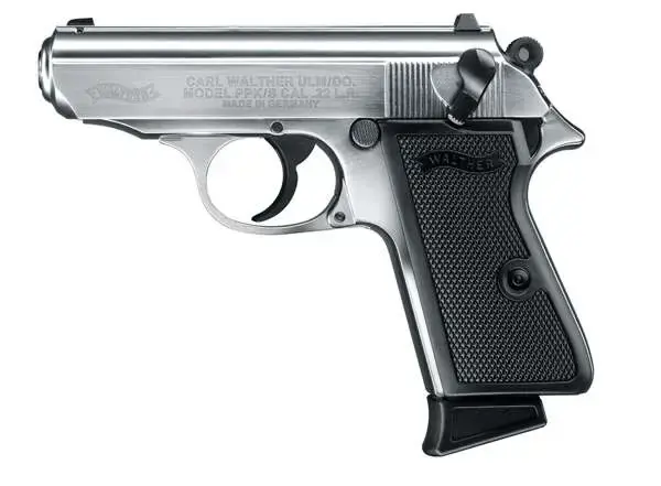 Walther PPK/S Semi Automatic Pistol .22 Long Rifle 3.3" Barrel 10 Rounds Plastic