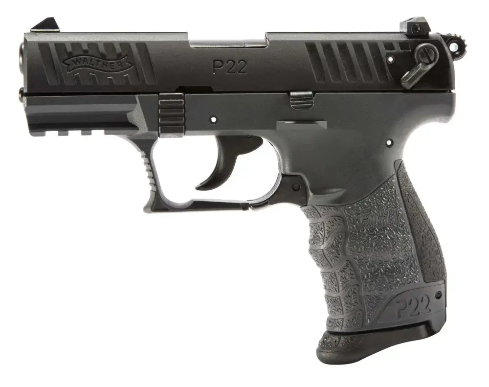 Walther Arms 5120365 P22 *CA Compliant 22 LR 3.42" 10+1 Tungsten Gray Black Polymer Grip