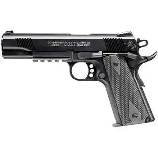 Walther Arms 5170308 1911 Colt Government A1 22 LR 5" 12+1 Black Black Polymer Grip with Rail