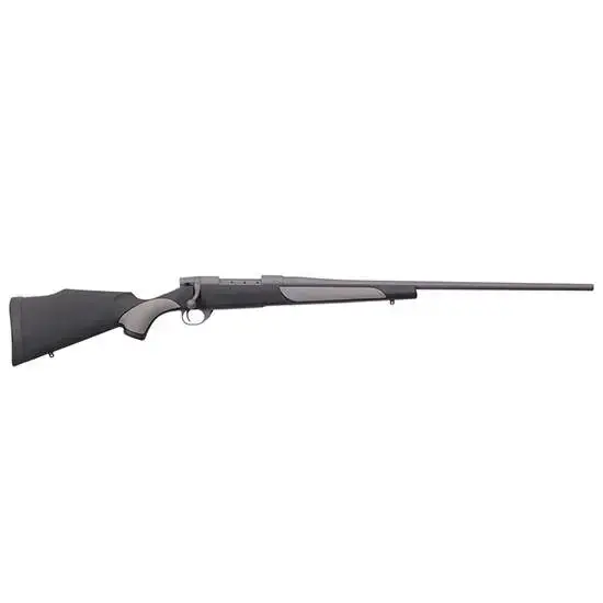Weatherby VTG65PPR4O Vanguard Weatherguard 6.5 PRC 3+1 26" Black w/Gray Webbing Fixed Monte Carlo Griptonite Stock Tactical Gray Cerakote Right Hand