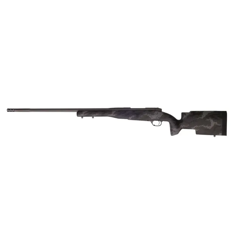 Weatherby MAP01N300WR8B Mark V Accumark Pro 300 Wthby Mag 3+1 26" Black w/Gray Sponge Pattern Carbon Fiber Stock Tungsten Gray Cerakote Right Hand