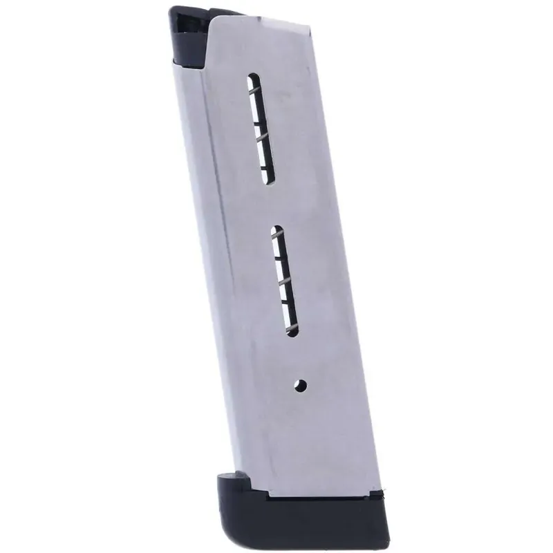 Wilson Combat 47DE 1911 Wilson 1911 Government 8rd Silver Extended 45 ACP