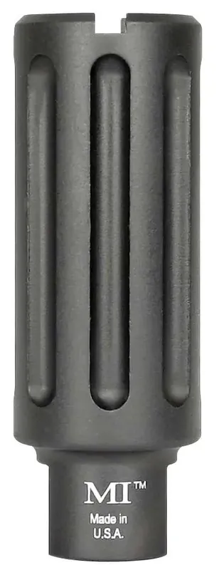 Midwest Industries MIBC556 AR-15 5.56x45mm NATO Muzzle Device 1/2"-28 tpi Black Hardcoat Anodized 6061 Aluminum