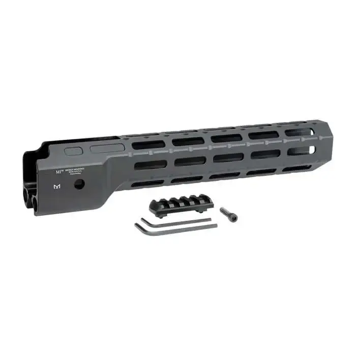 Midwest Industries MICRPC9 Combat Ruger PC9 M-Lok Handguard Black Hardcoat Anodized 6061-T6 Aluminum 12"