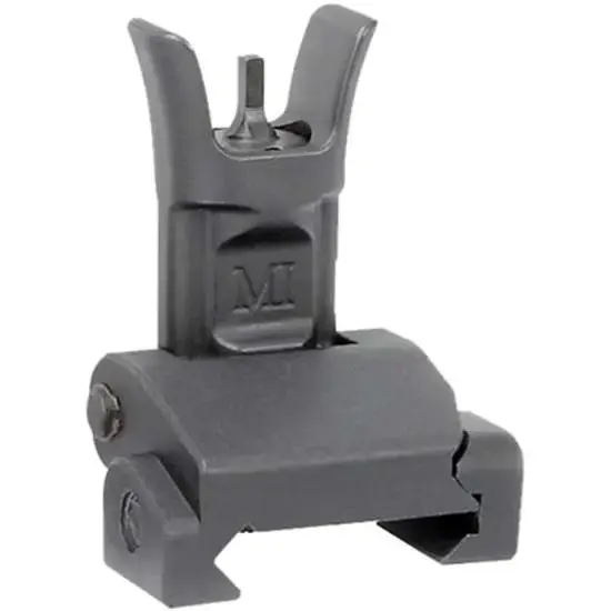 Midwest Industries MICRSF Combat Rifle Front Sight AR-15, M4, M16 Black Hardcoat Anodized Flip Up Steel/Aluminum