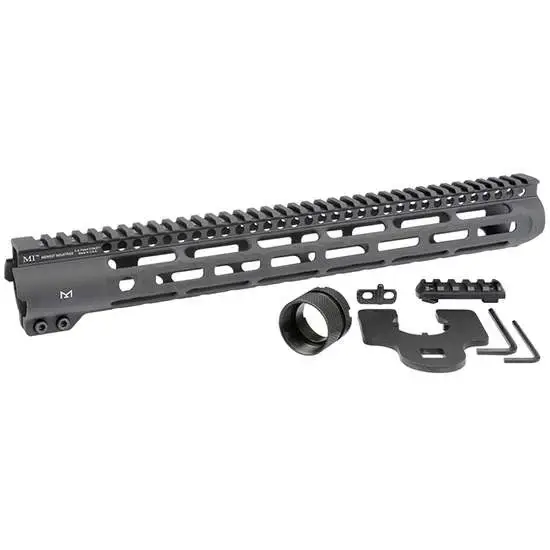 MIDWEST INDUSTRIES INC MISLH15 Slimline AR-15 6061 Aluminum Black Hard Coat Anodized 15"